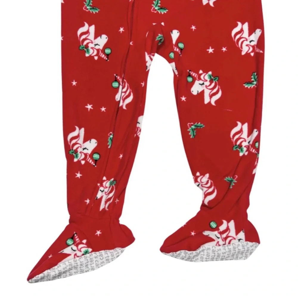 Carter’s Fleece Christmas Unicorn‎ Footie Pajamas